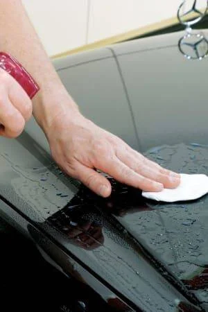 Clay bar treatment auto detailing