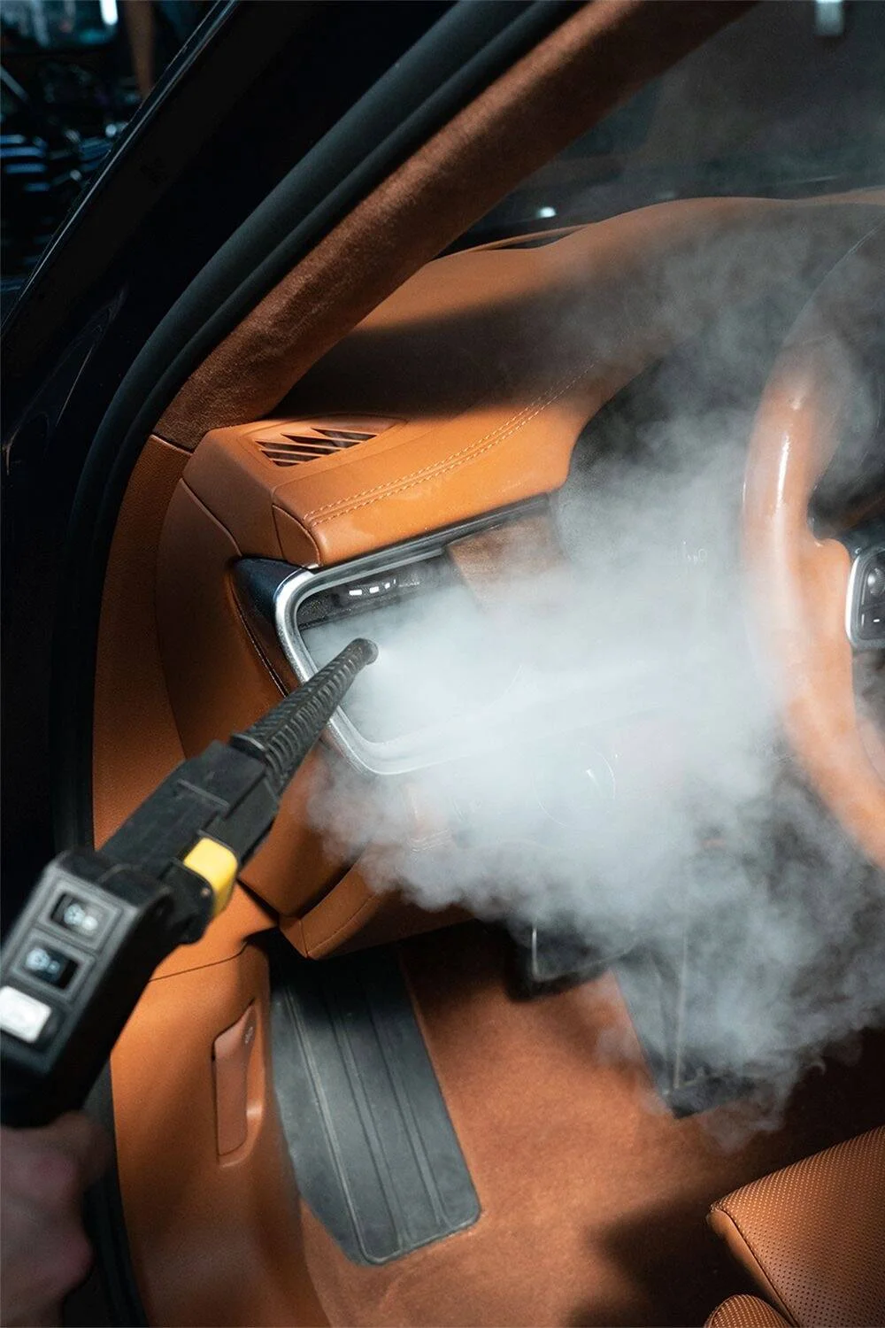 Interior+ car detailing Chandler AZ — steam cleaning interior