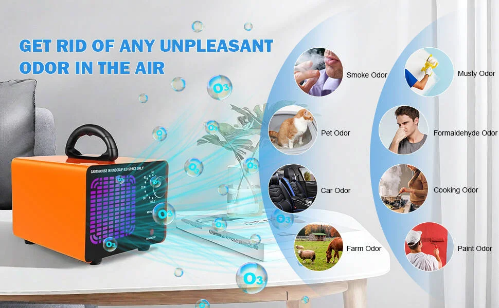 Ozone odor treatment auto detailing